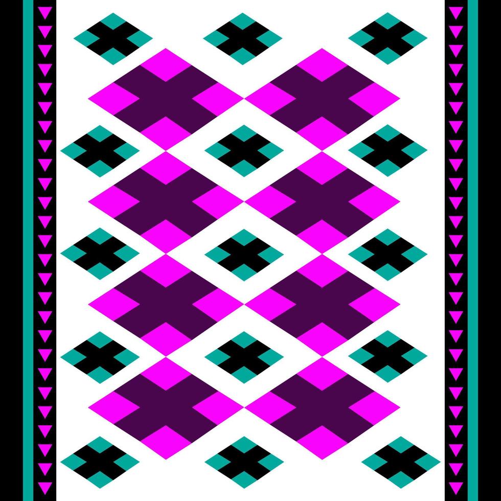 geometric pattern vecter violet green and black in white bacground vector