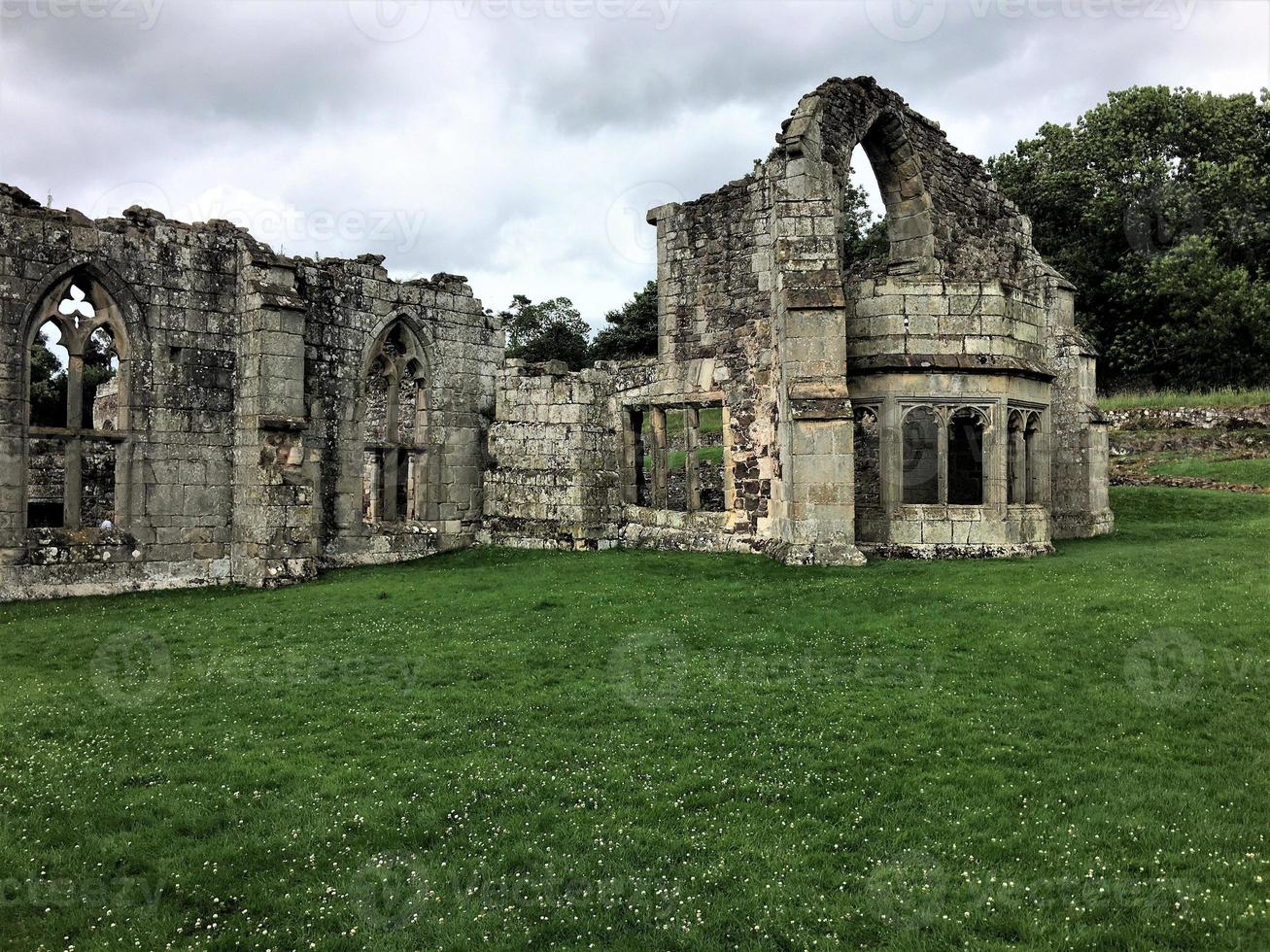 A view of Haughmond Abbey near Shrewsbury in Shropshire photo