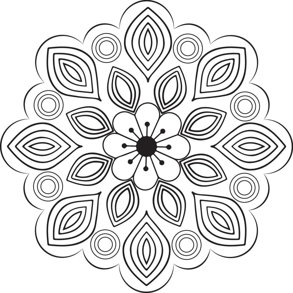 Mandala coloring pages vector
