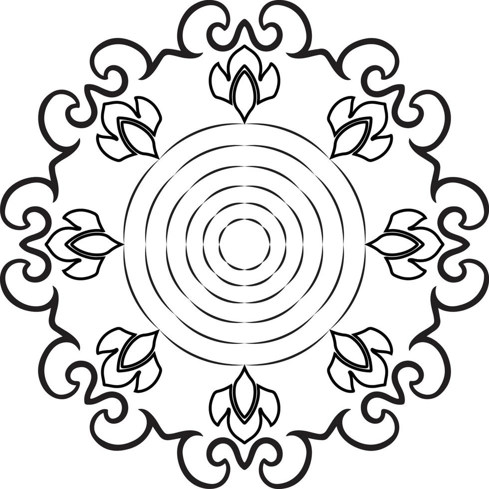 Mandala coloring pages vector