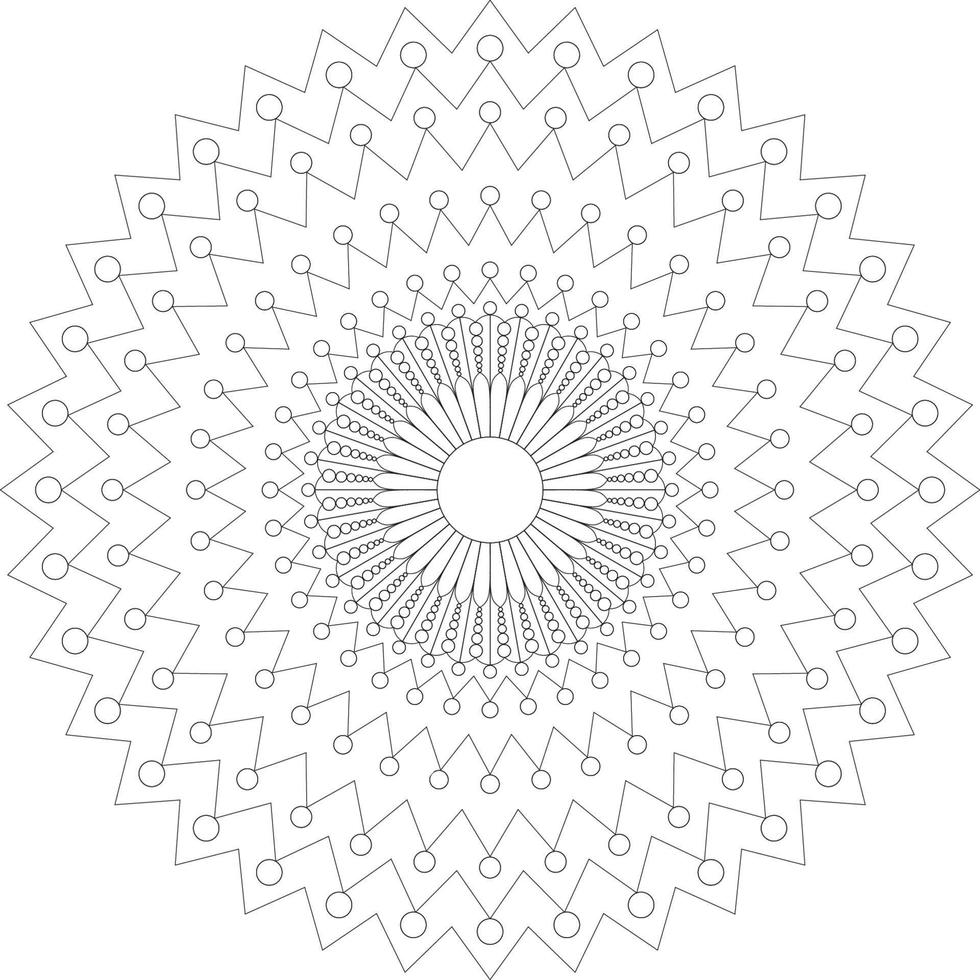 Mandala coloring pages vector