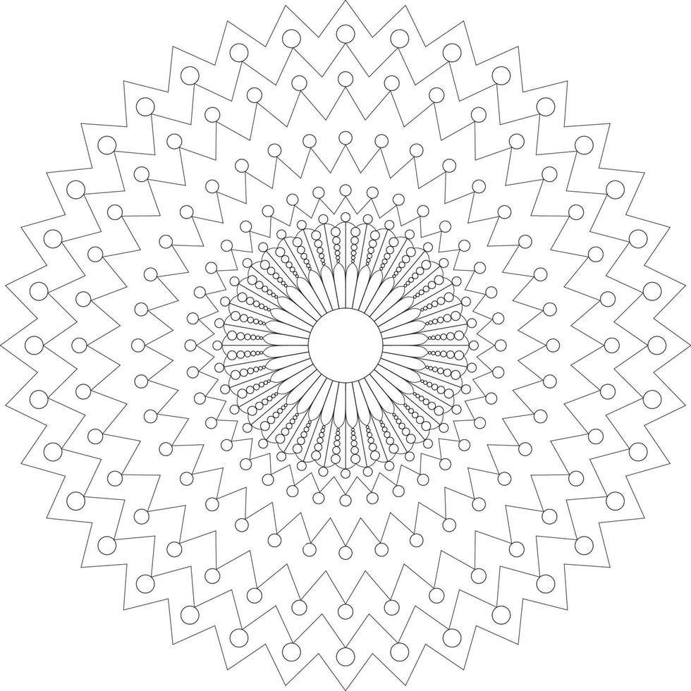 mandalas para colorear vector