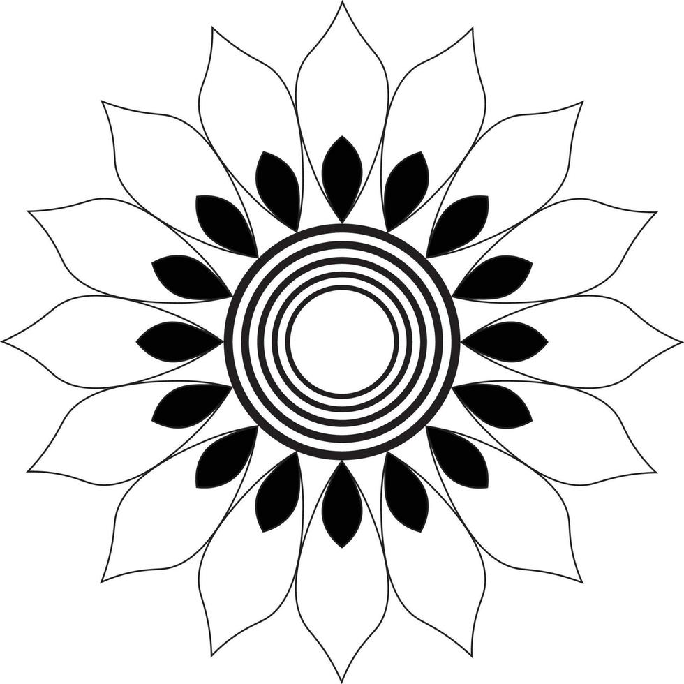 Mandala coloring pages vector