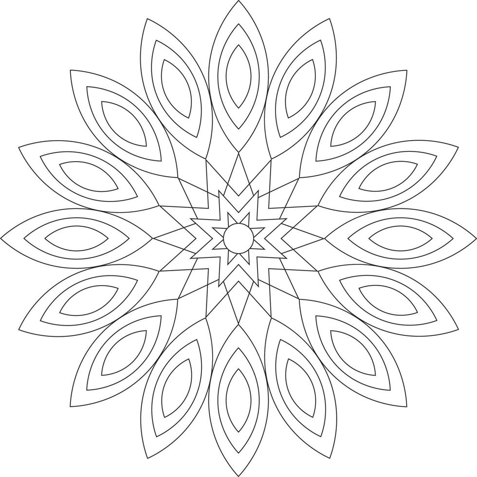 Mandala coloring pages vector