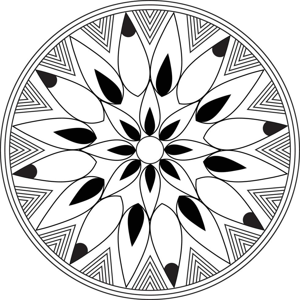 Mandala coloring pages vector