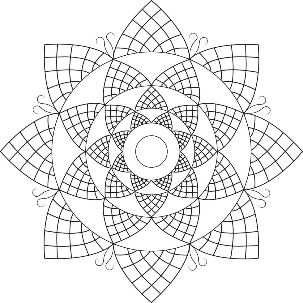 Mandala coloring pages vector