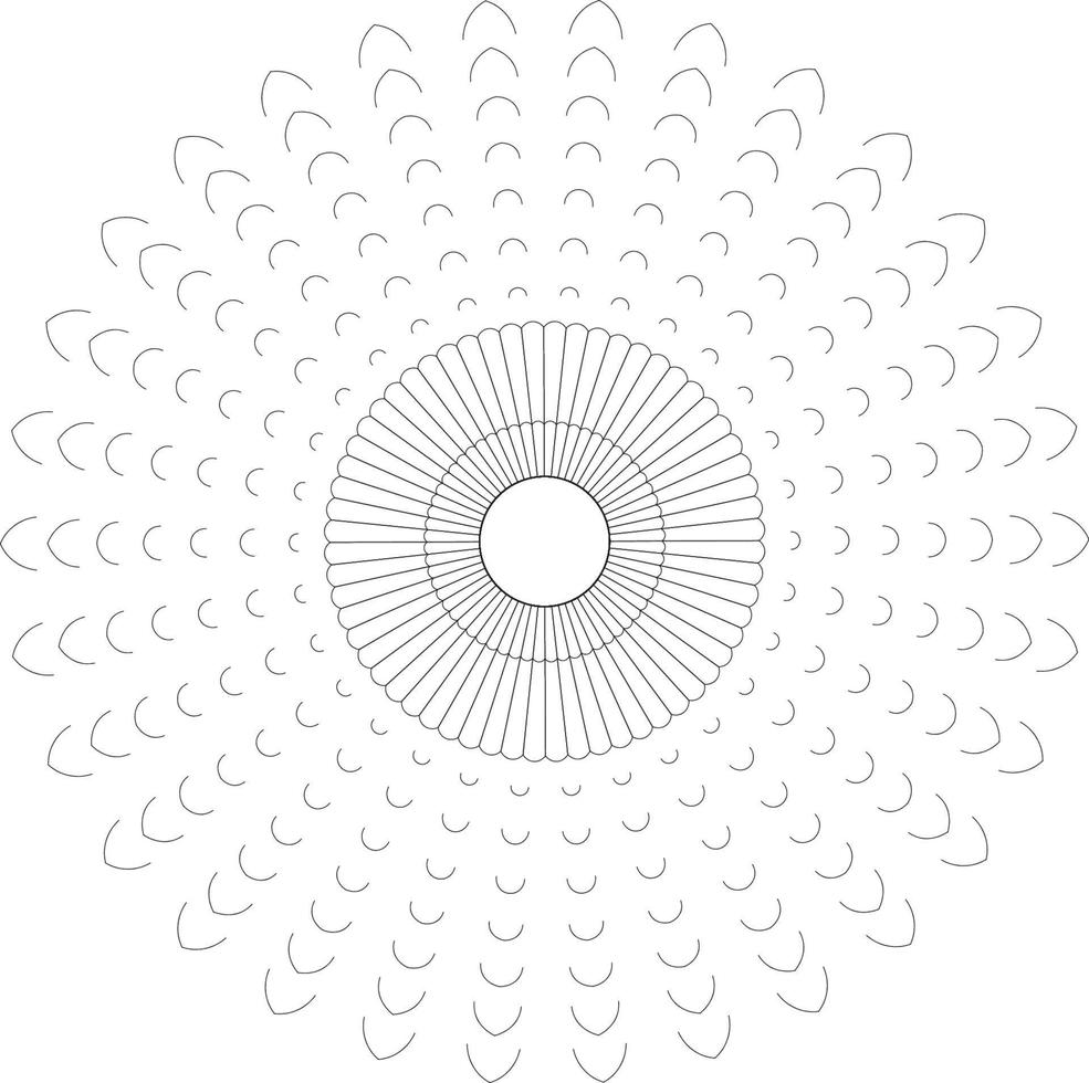 mandalas para colorear vector