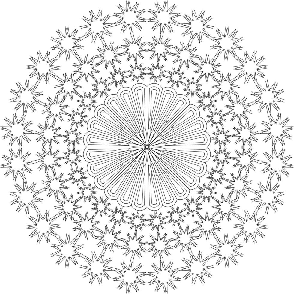 Mandala coloring pages vector