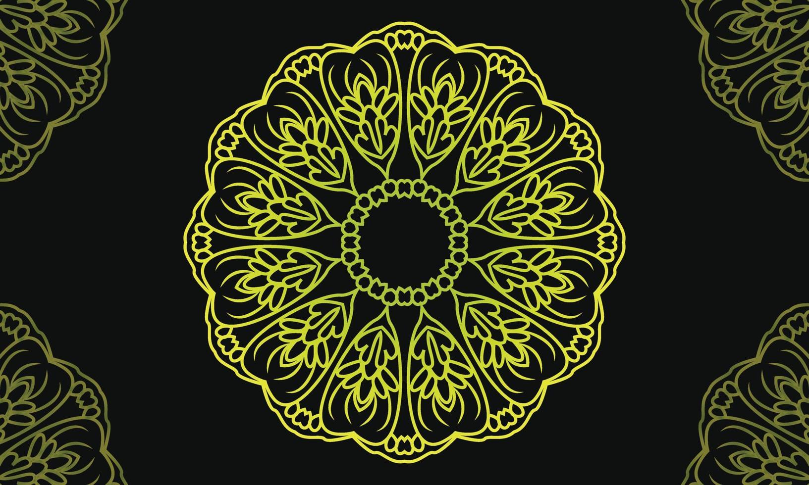 Mandala design. Ornamental round lace pattern. vector