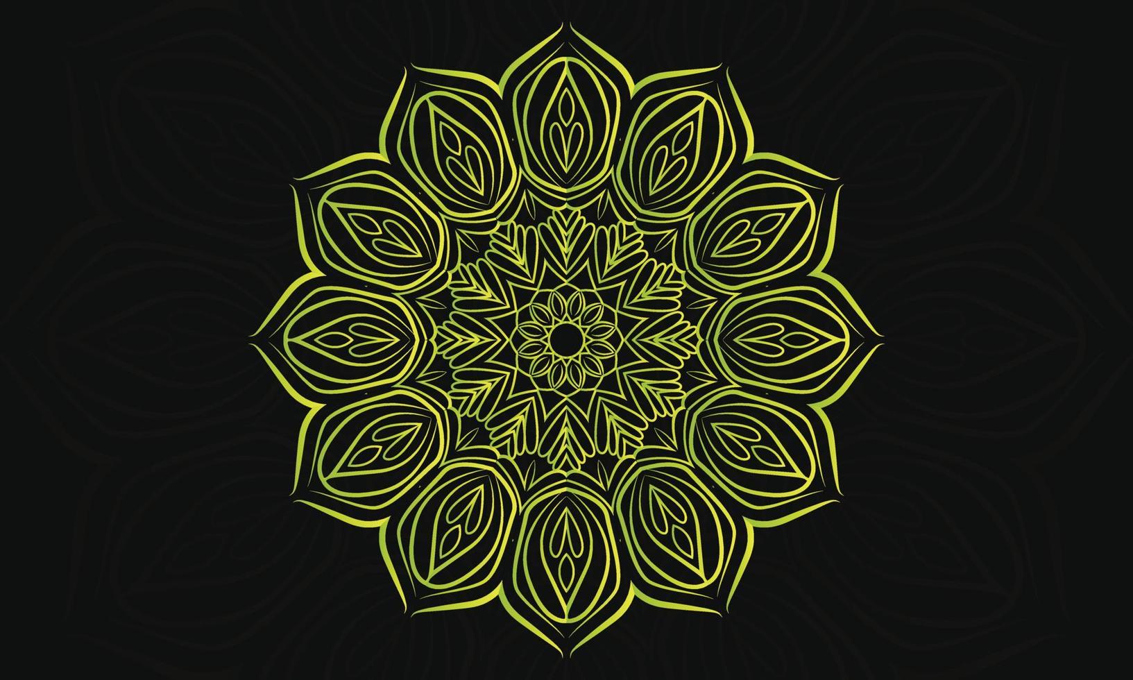 Mandala design. Ornamental round lace pattern. vector