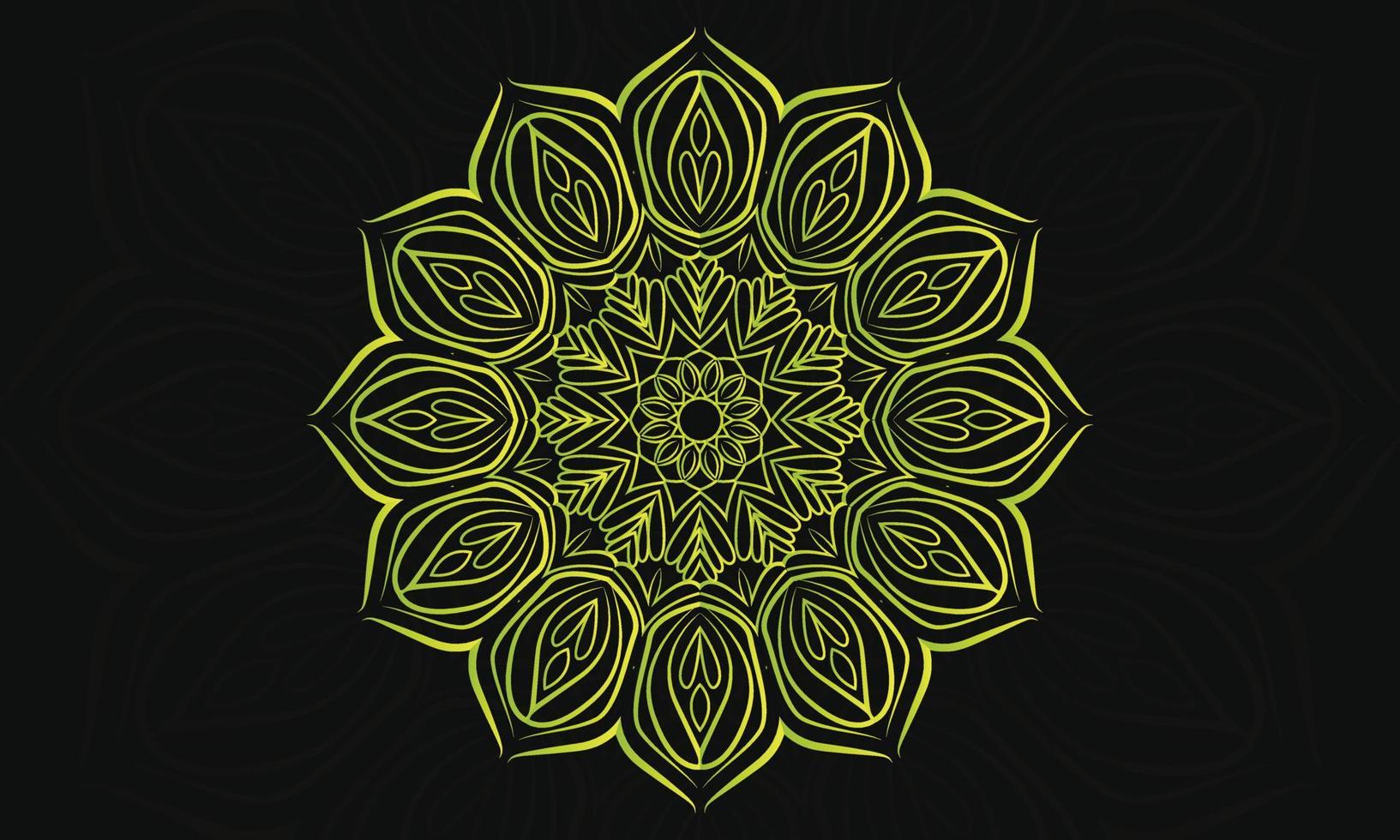 diseño de mandalas patrón de encaje redondo ornamental. vector