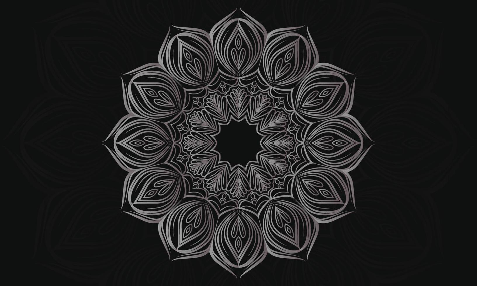 Mandala design. Ornamental round lace pattern. vector