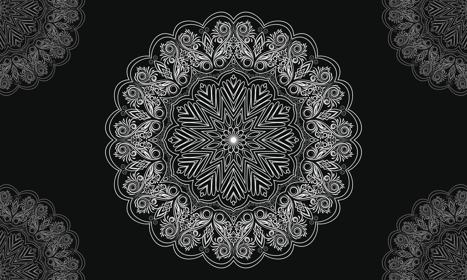 Mandala design. Ornamental round lace pattern. vector