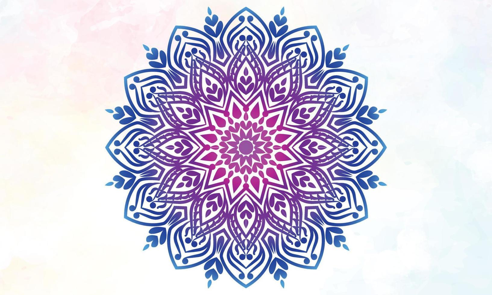 Mandala design. Ornamental round lace pattern. vector