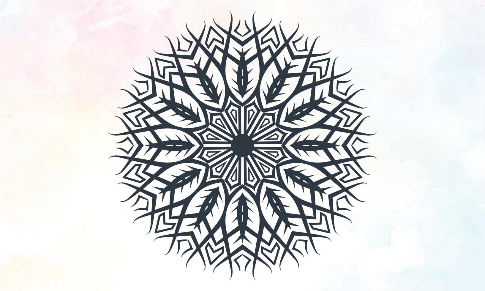 diseño de mandalas patrón de encaje redondo ornamental. vector