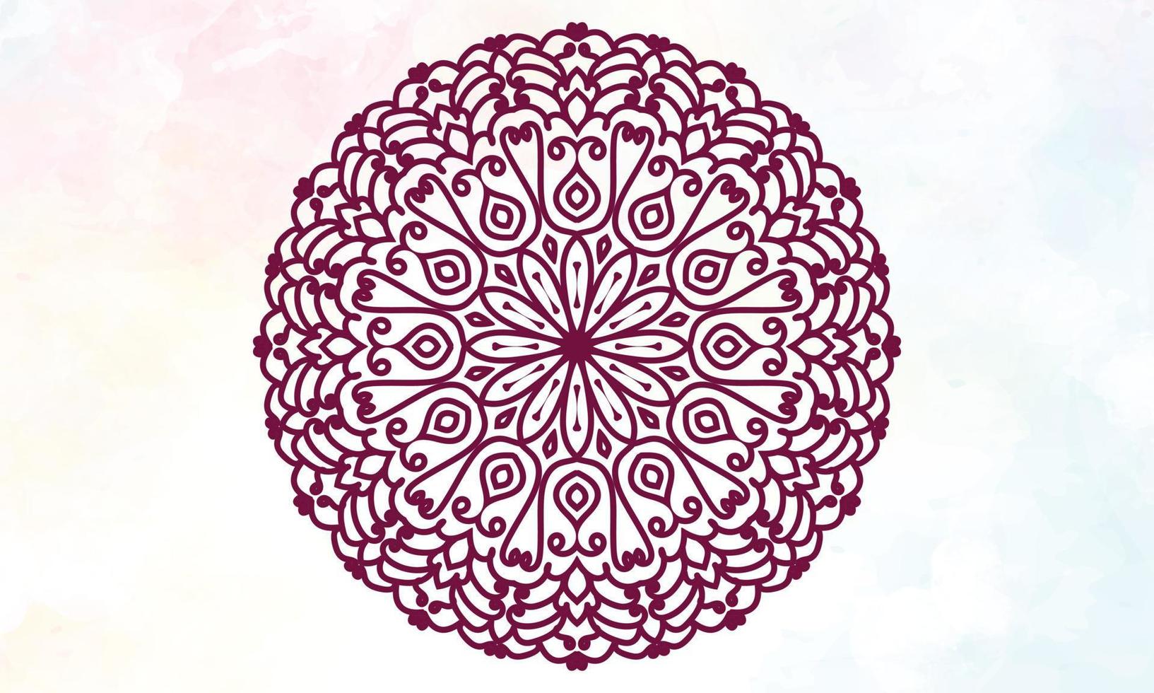 Mandala design. Ornamental round lace pattern. vector
