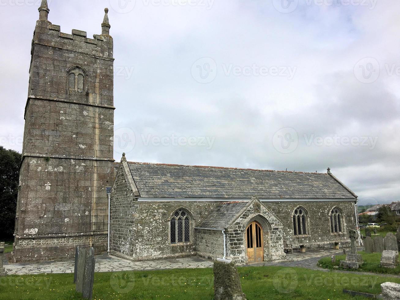 A view of St Endellion Church in Cornwall photo