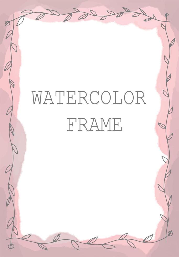 Yellow and beige watercolor splash background card template collection. Vector card