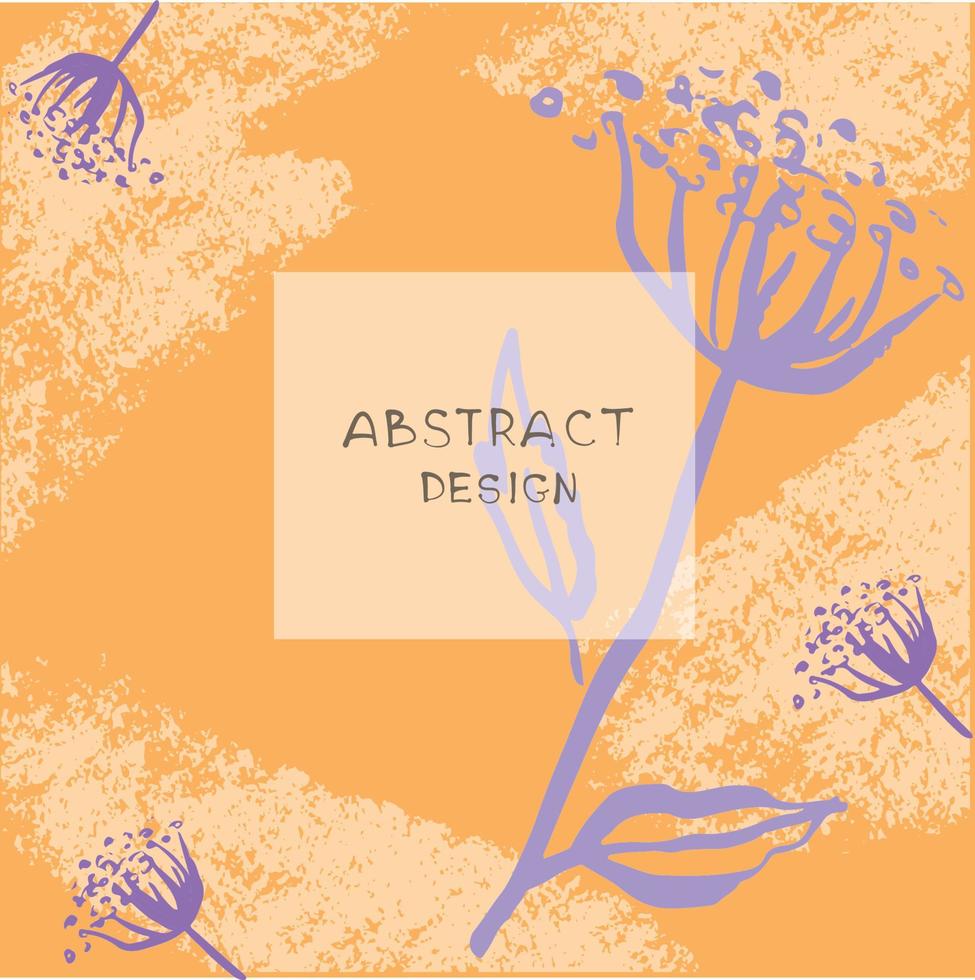 Card with colored abstract background. Vector design.
