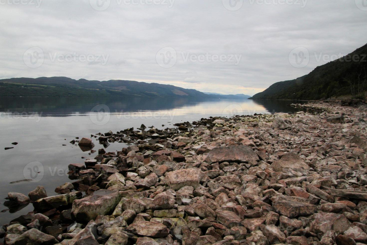 A view of Loch Ness in Scotland photo
