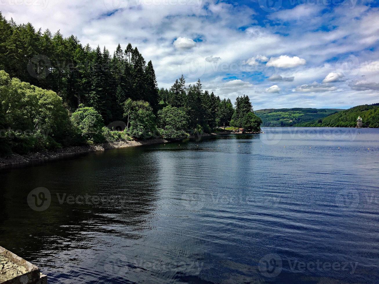 A view of Lake Vyrnwy in Mid Wales photo