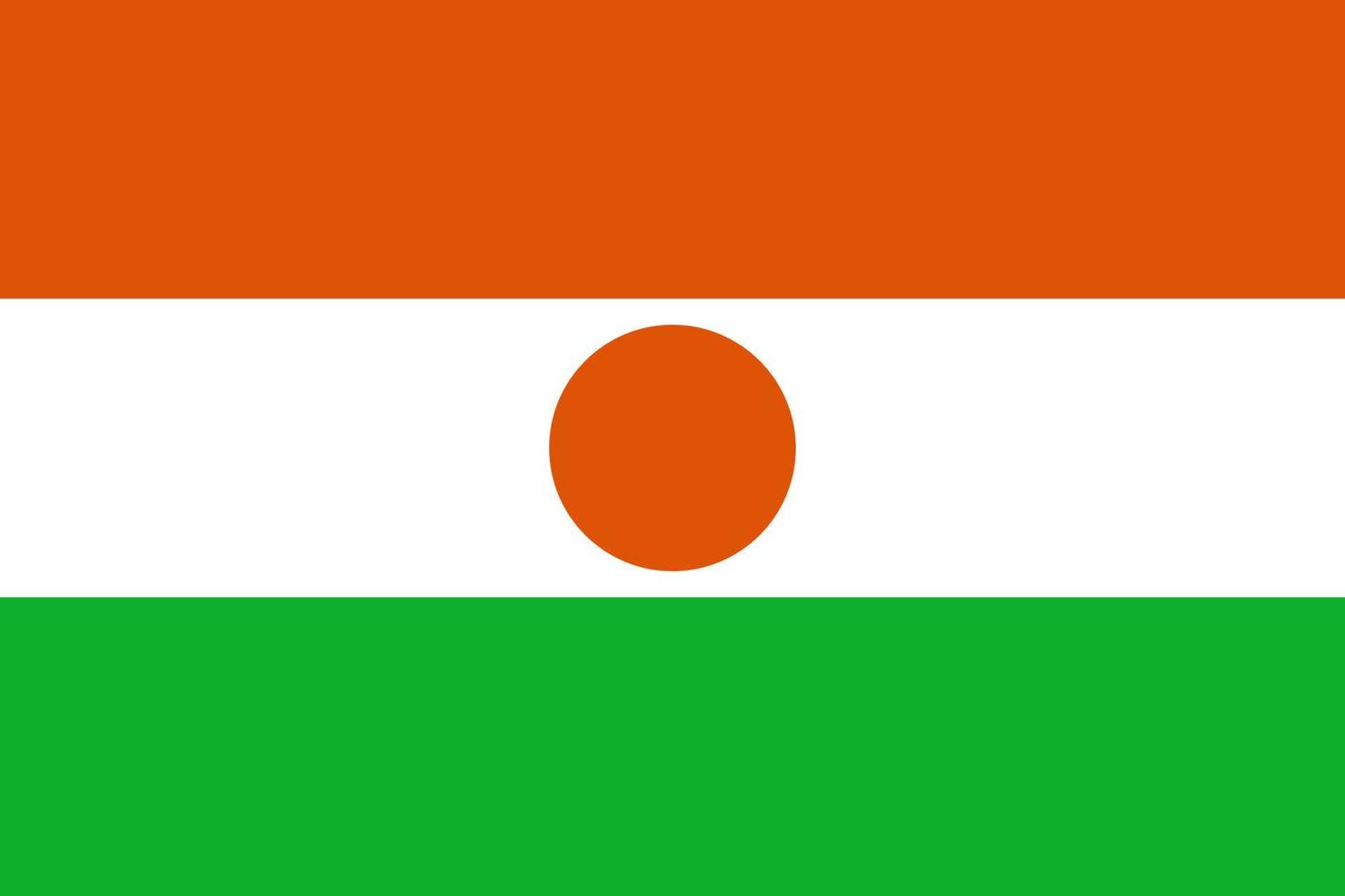 Flat Illustration of Niger flag vector