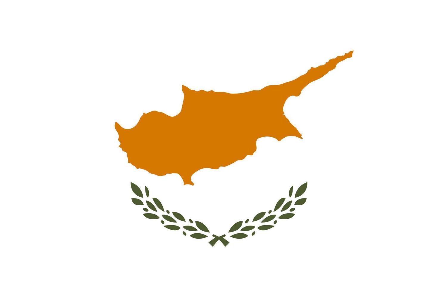 Flat Illustration of Cyprus flag vector