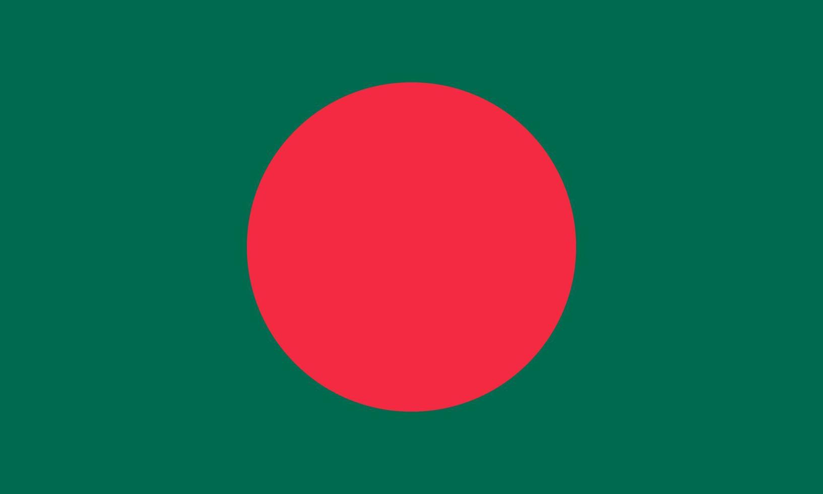 Flat Illustration of Bangladesh flag vector