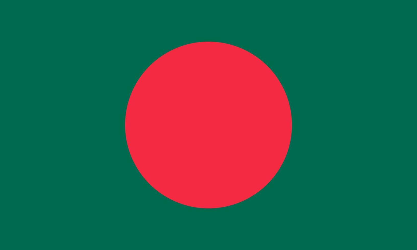 Flat Illustration of Bangladesh flag vector