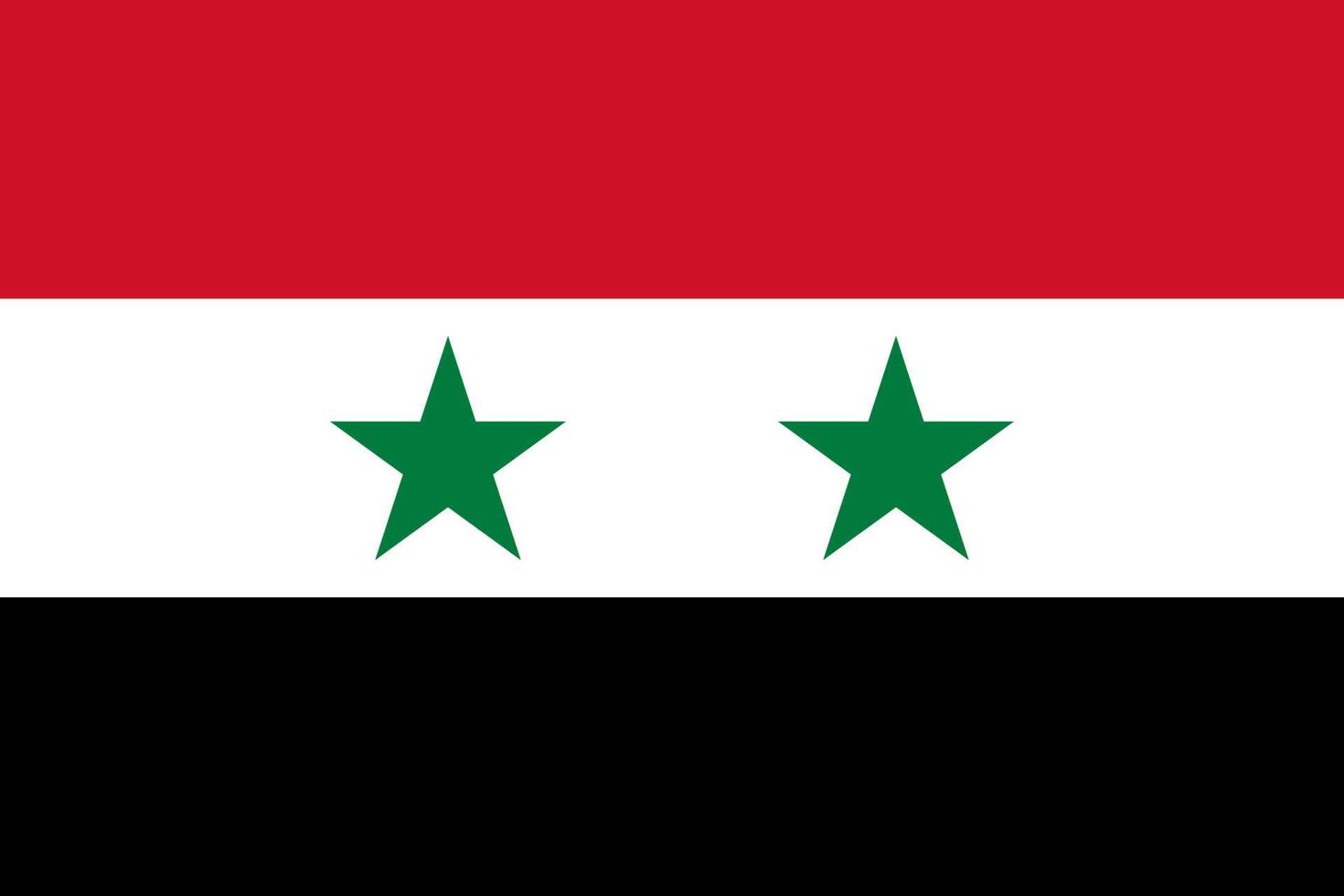Flat Illustration of Syria flag vector