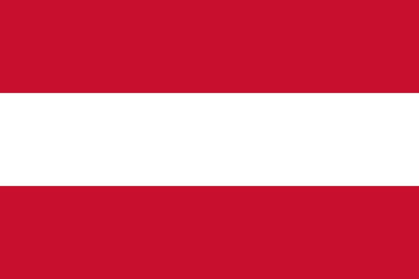 ilustración plana de la bandera de austria vector