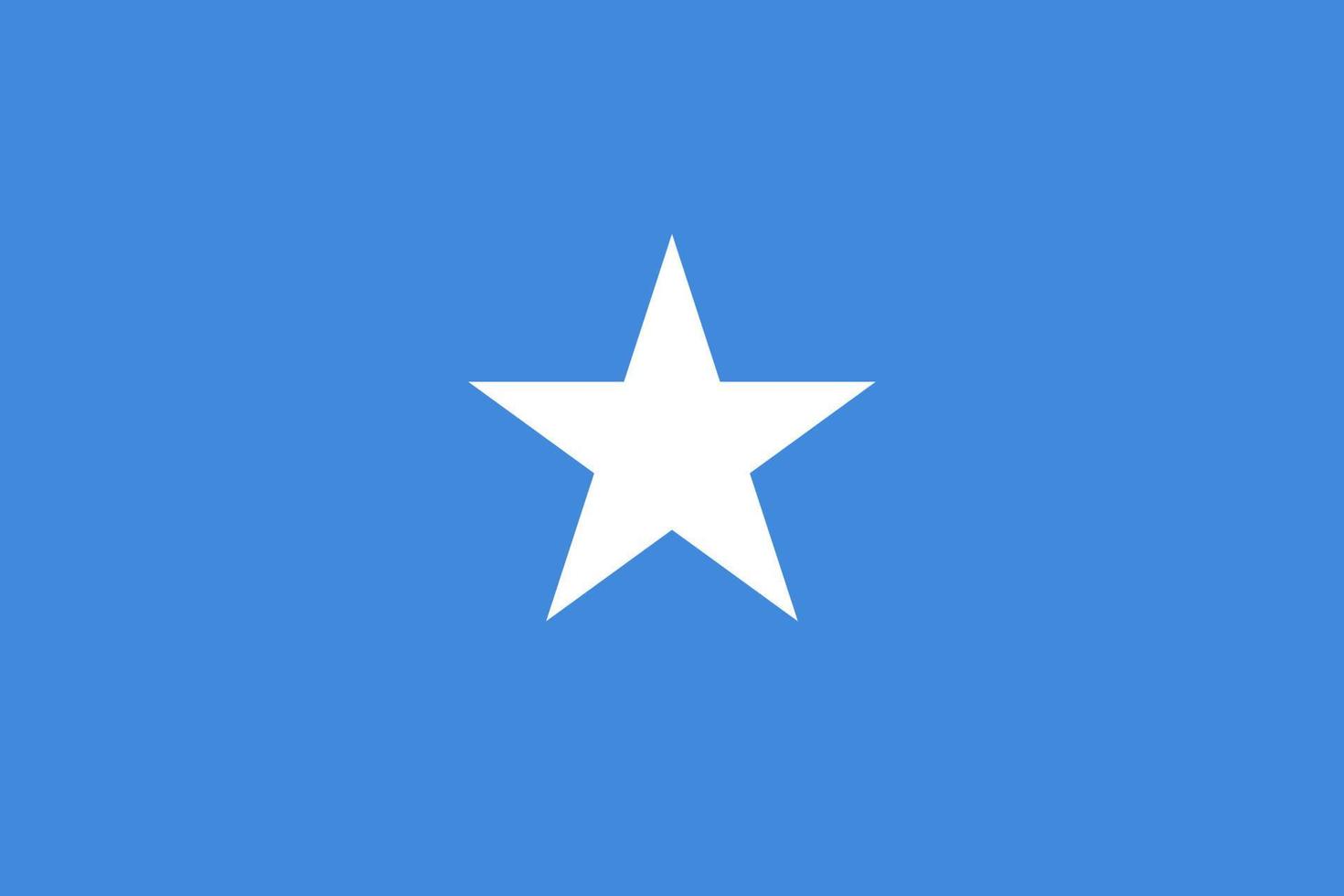 Flat Illustration of Somalia flag vector