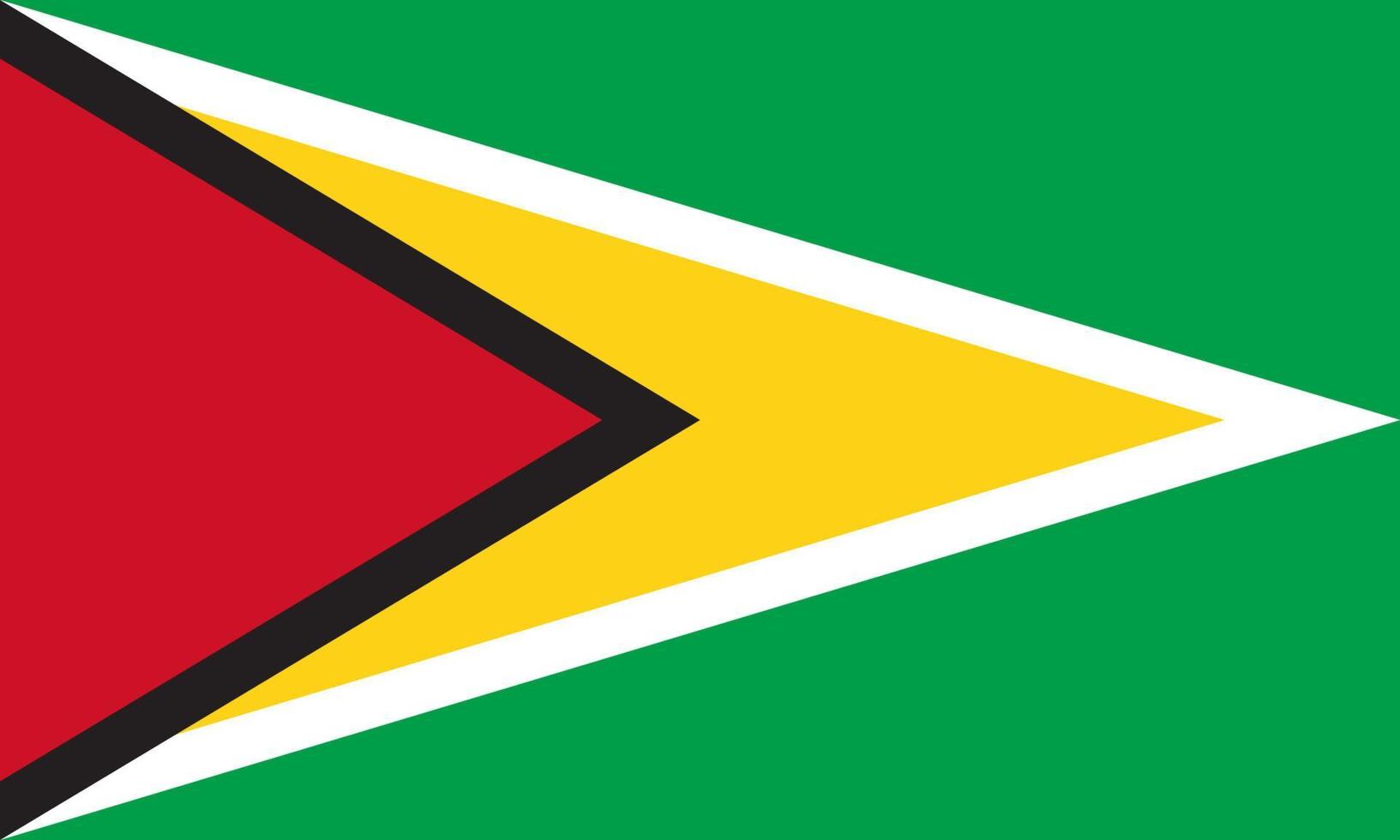 Flat Illustration of Guyana flag vector