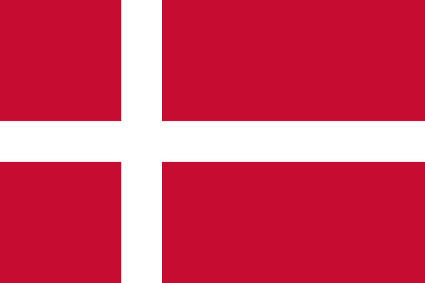 Flat Illustration of Denmark flag vector