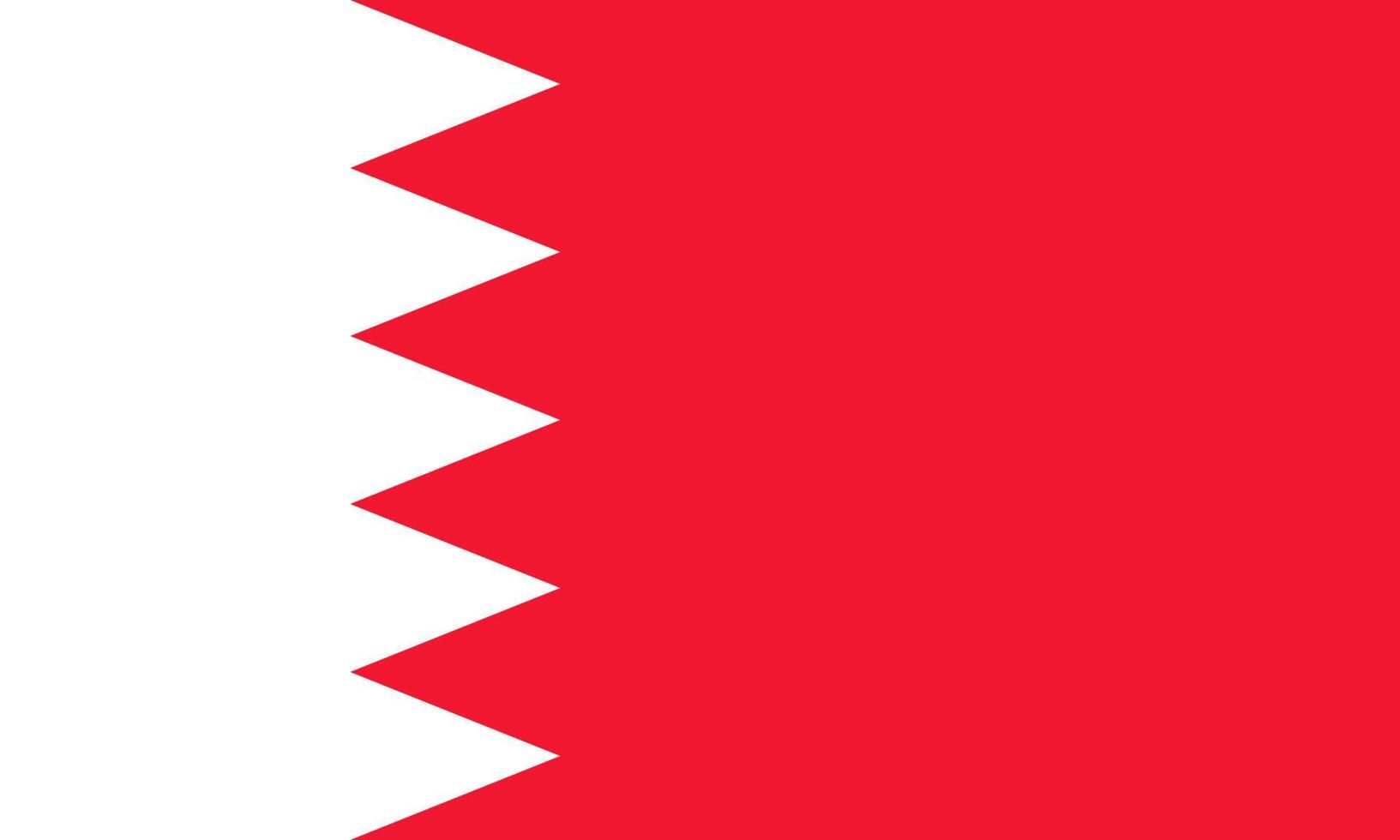 Flat Illustration of Bahrain flag vector