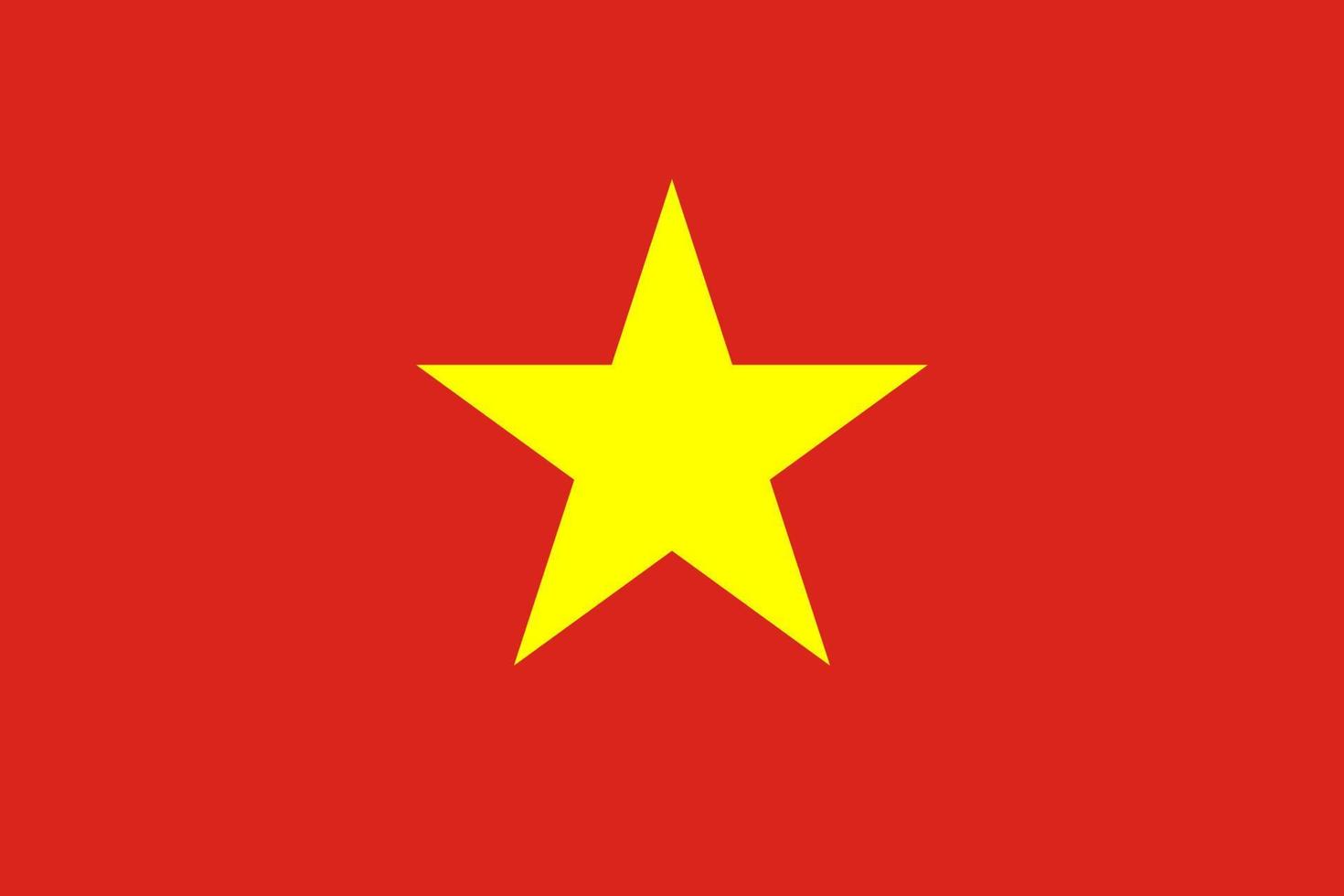 Flat Illustration of Vietnam flag vector