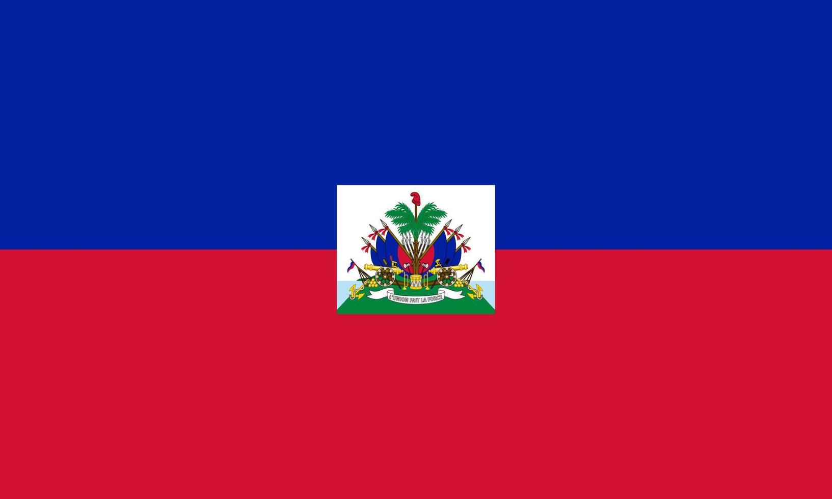 Flat Illustration of Haiti flag vector