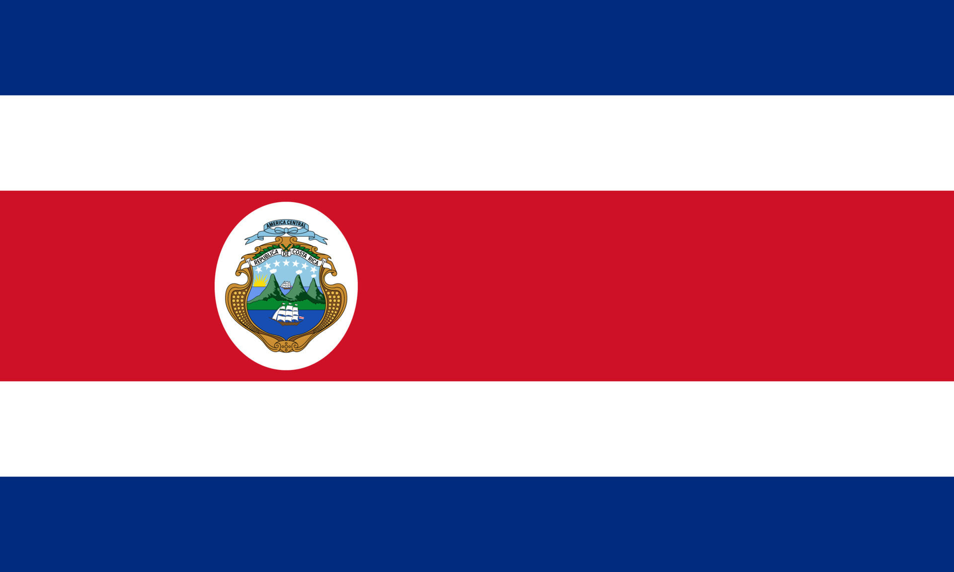 Flat Illustration of Costa Rica flag 8732709 Vector Art at Vecteezy