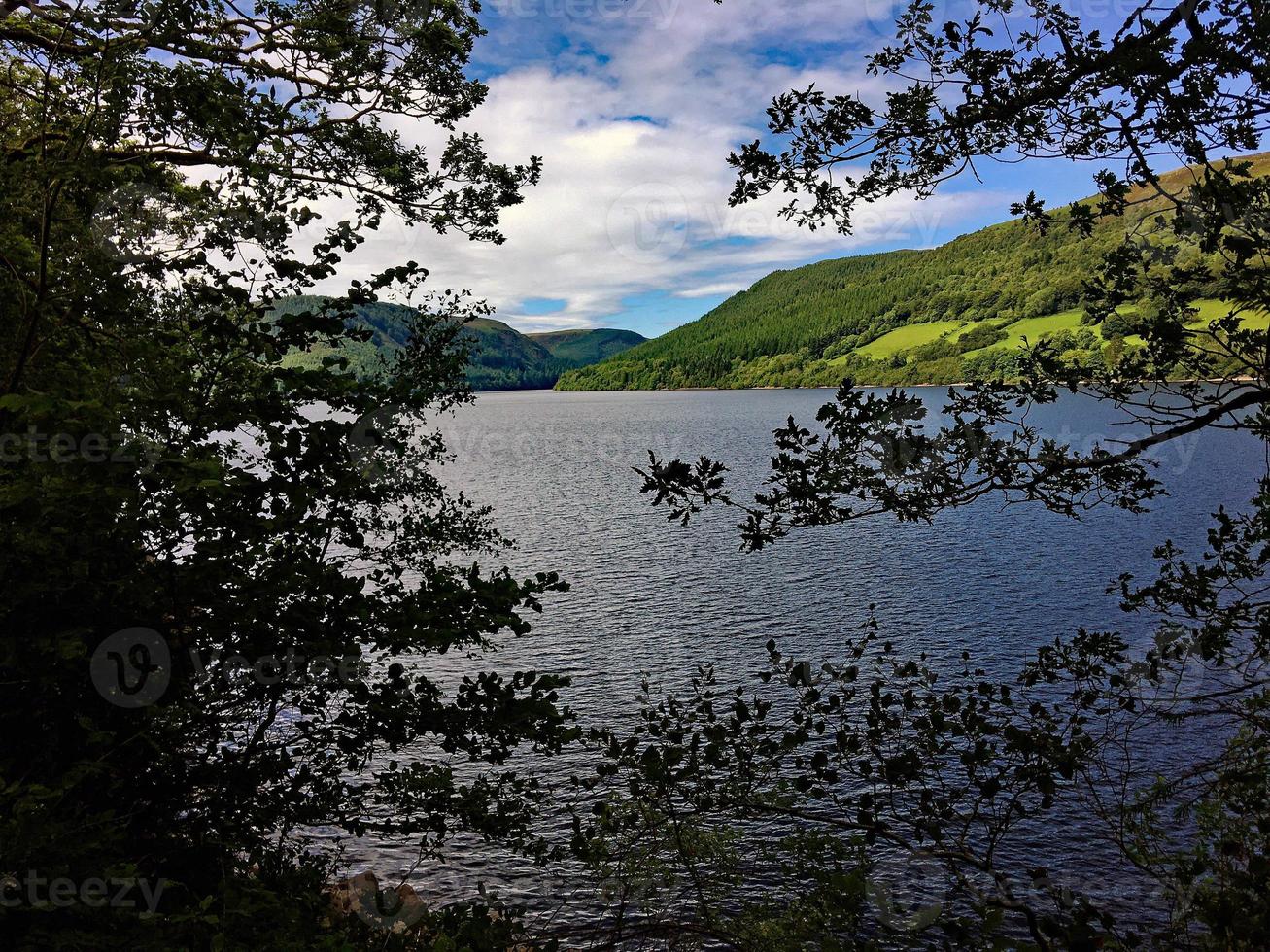 A view of Lake Vyrnwy in Mid Wales photo