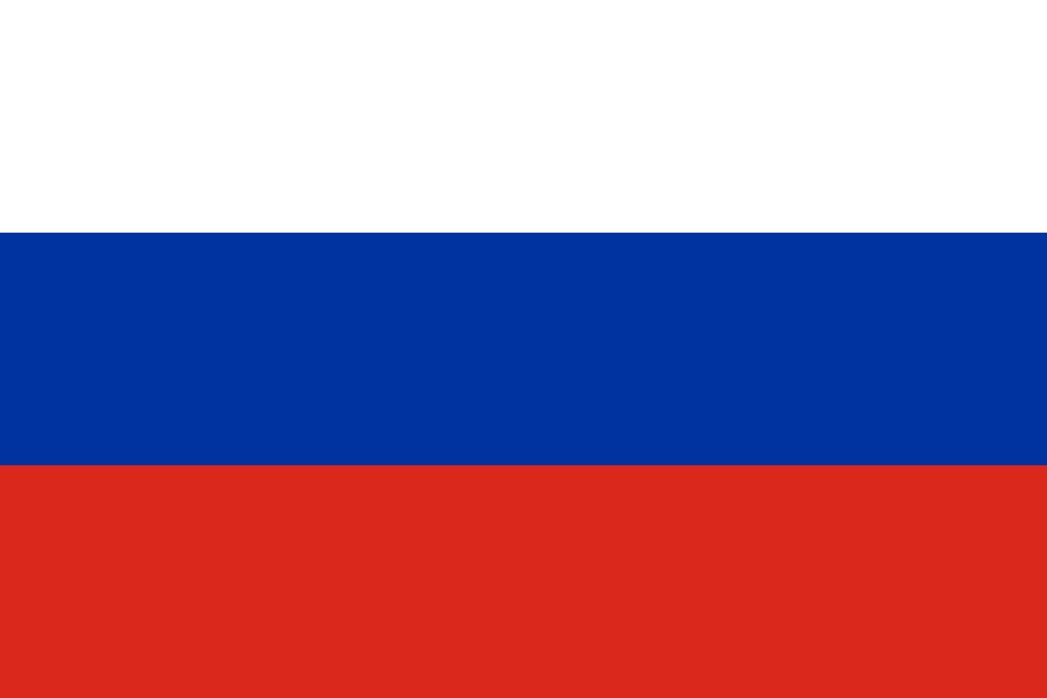 Flat Illustration of Russia flag vector