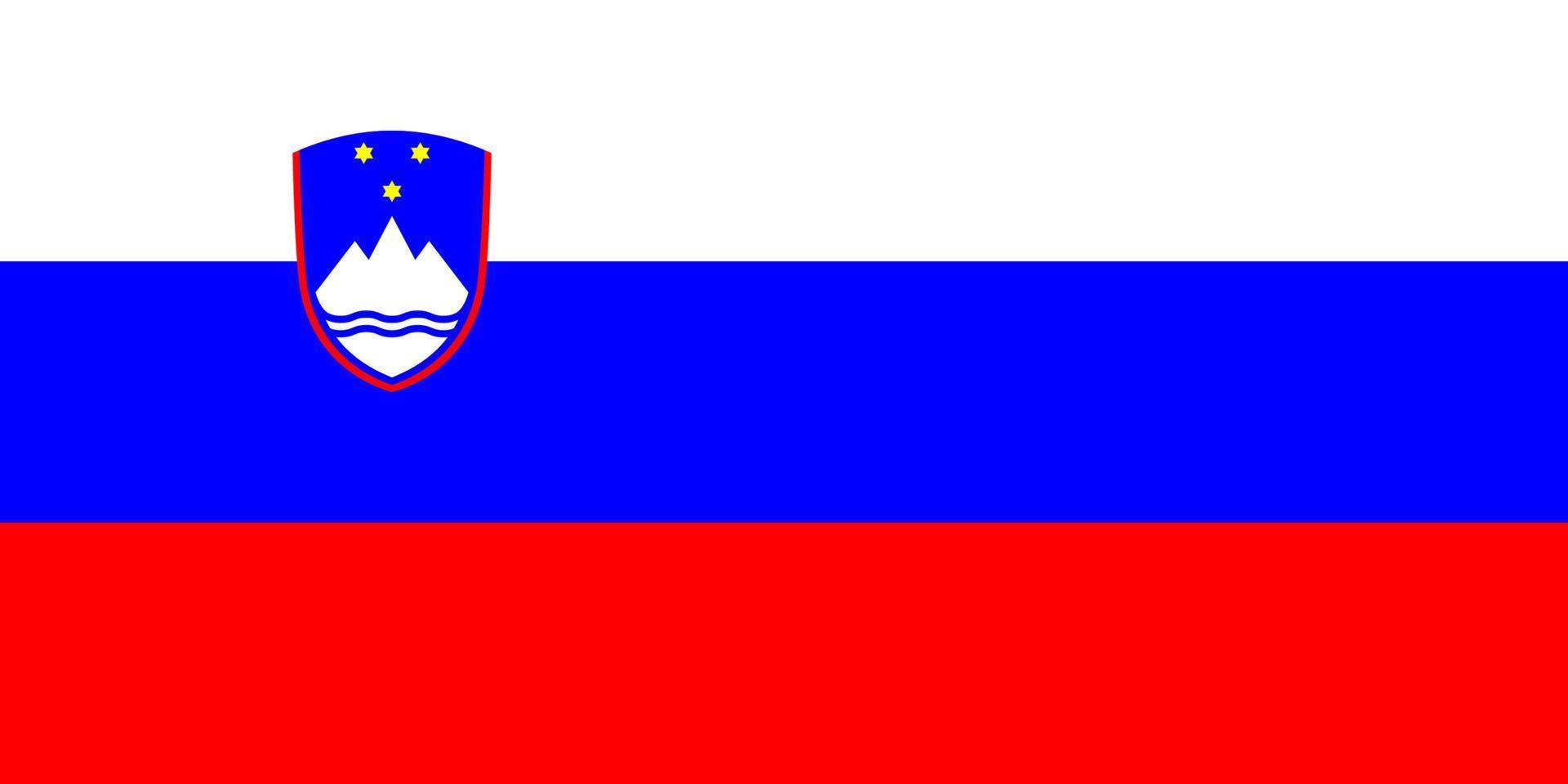 Flat Illustration of Slovenia flag vector