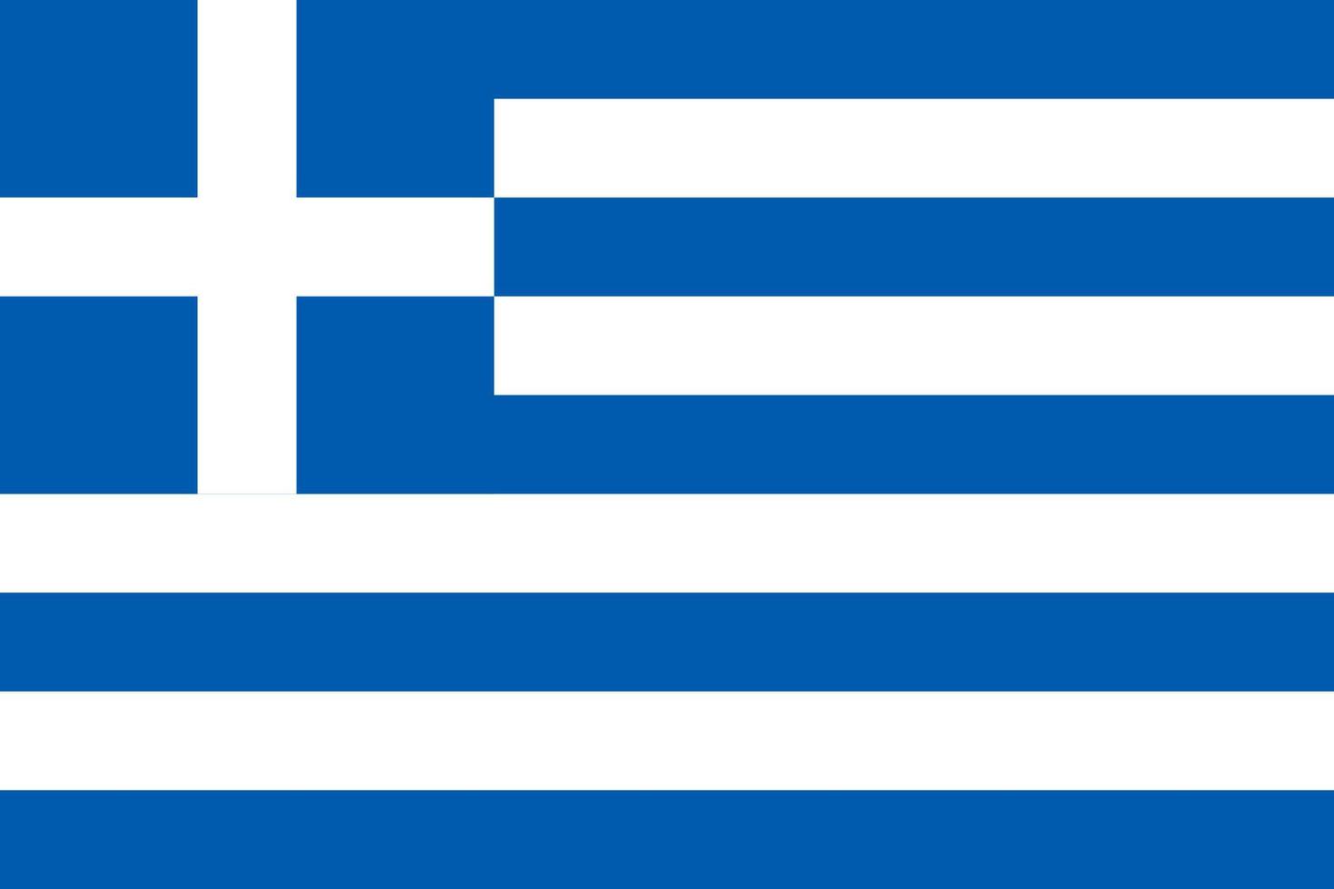 ilustración plana de la bandera de grecia vector