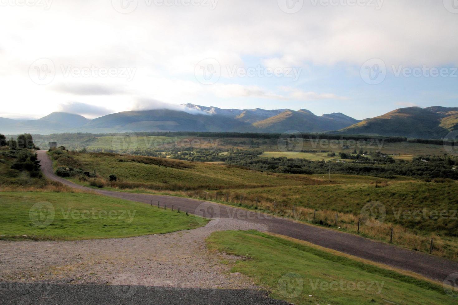 A view of the Scottish Highlands north of Ben Nevis photo