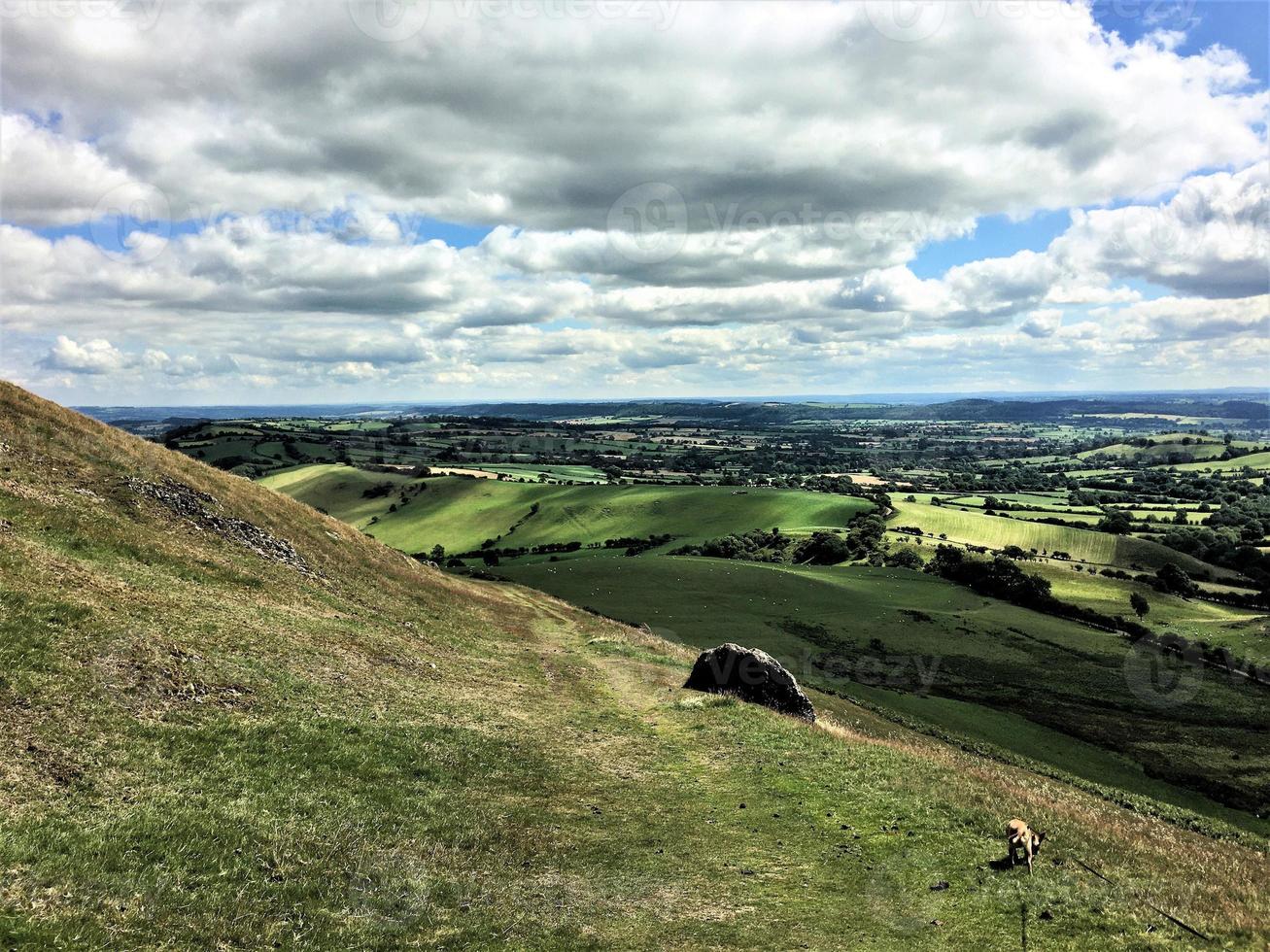 A view of the Caradoc hills in Shropshire photo