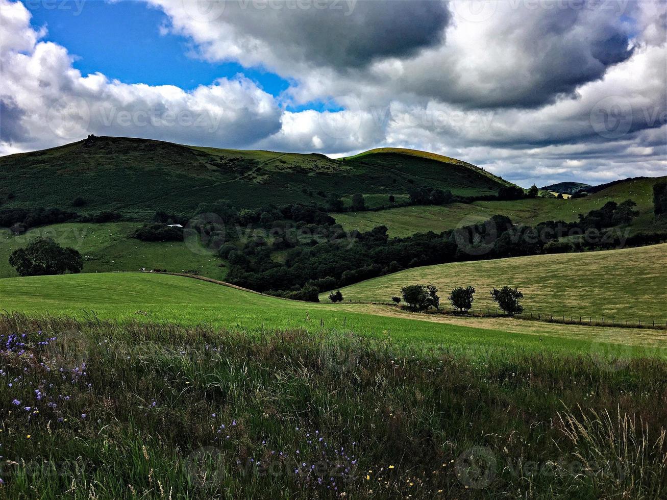 A view of the Caradoc hills in Shropshire photo