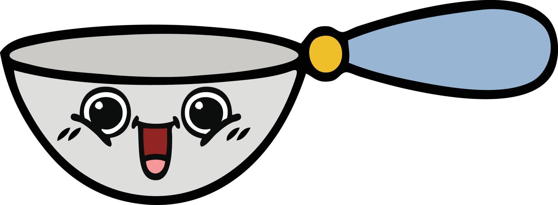 cute cartoon measuring spoon vector