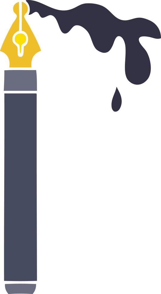 quirky hand drawn cartoon ink pen vector