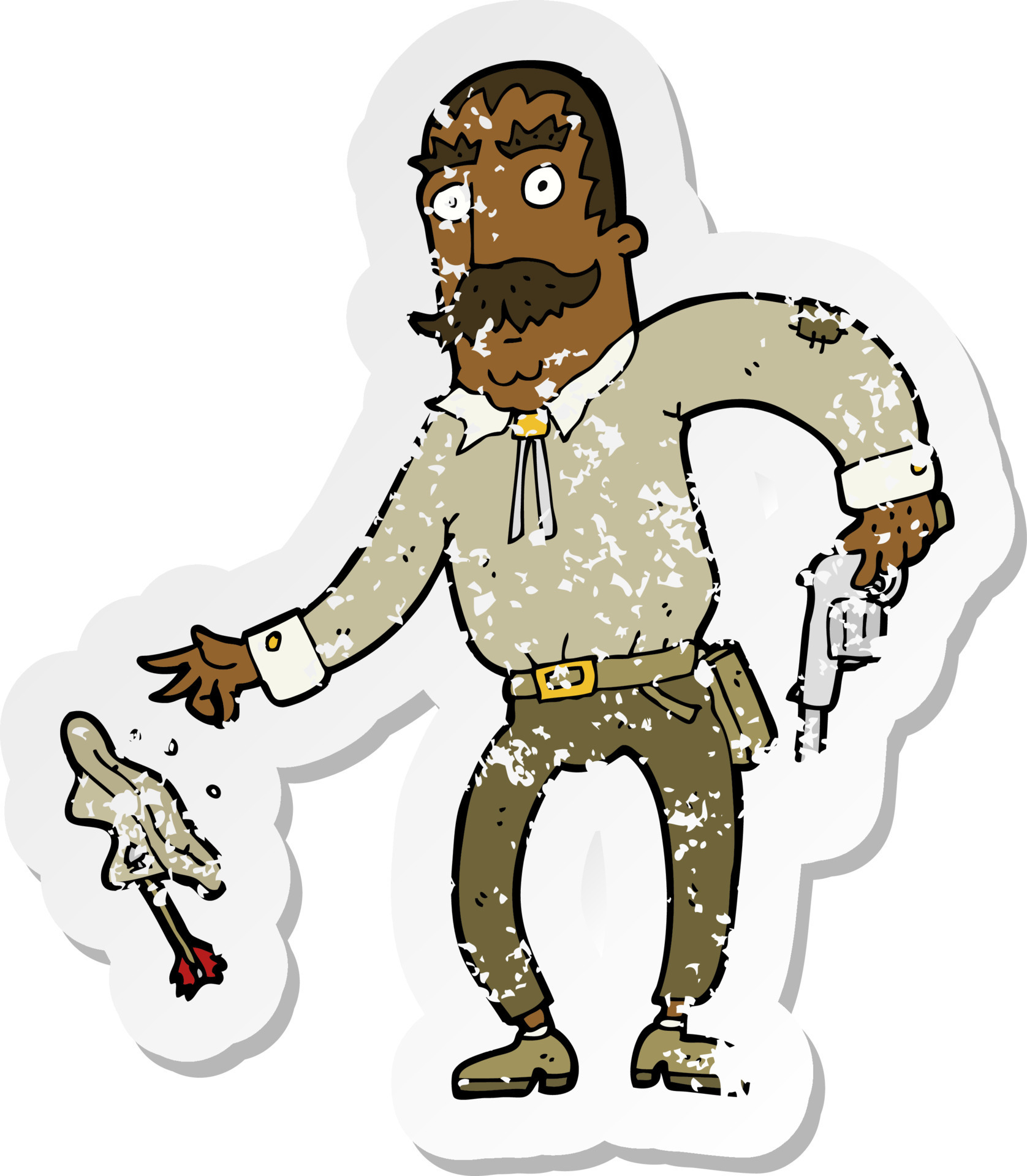 retro distressed sticker of a cartoon wild west cowboy 8734288 Vector Art at Vecteezy retro distressed sticker of a cartoon wild west cowboy 8734288 Vector Art at Vecteezy