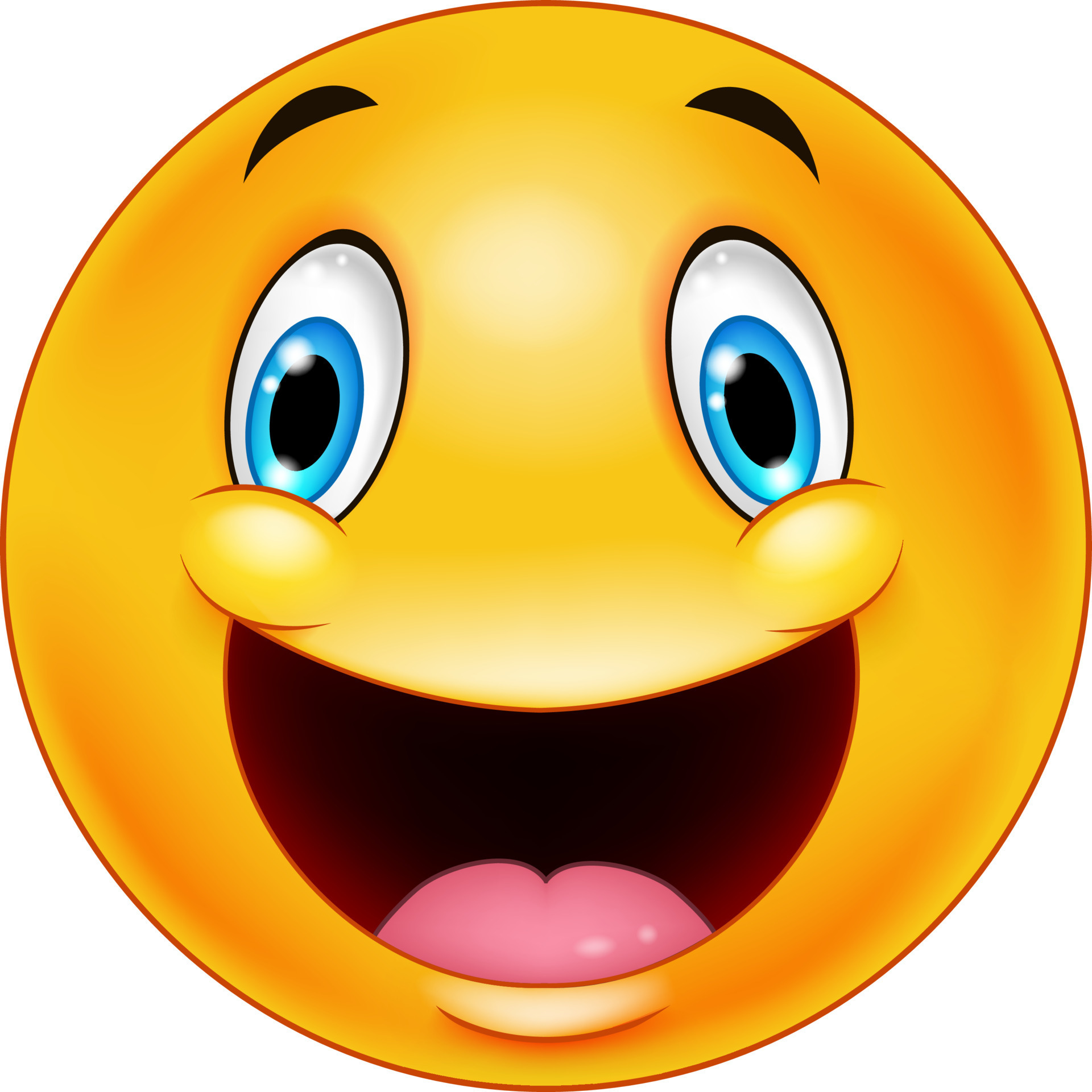 Happy smiley emoticon face 8734498 Vector Art at Vecteezy