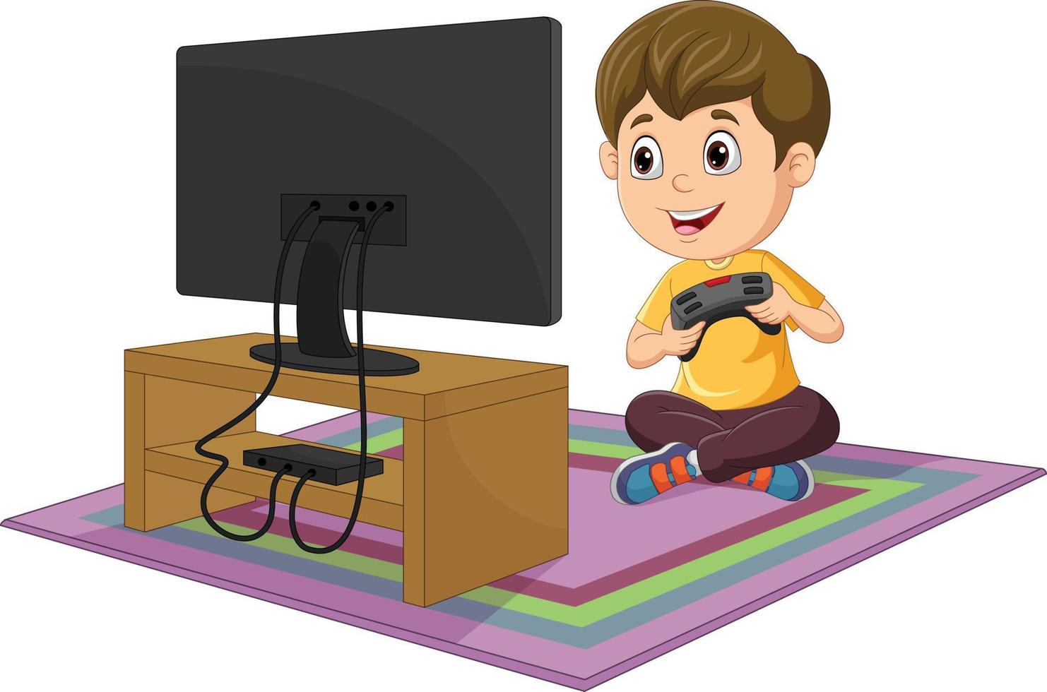 niño pequeño de dibujos animados jugando videojuegos 8734680 Vector en Vecteezy niño pequeño de dibujos animados jugando videojuegos 8734680 Vector en Vecteezy